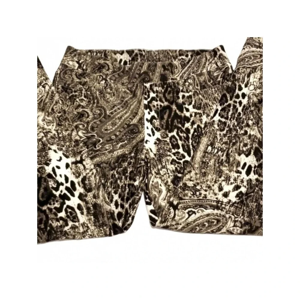 Legging Leopard Paisley Print Casual